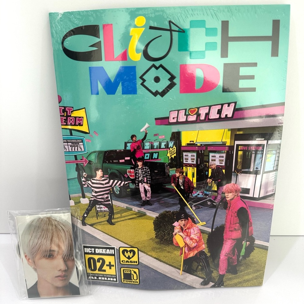 New NCT Dream Glitch Mode K Pop 2nd Album Photo Book Audio CD Cards Buttons